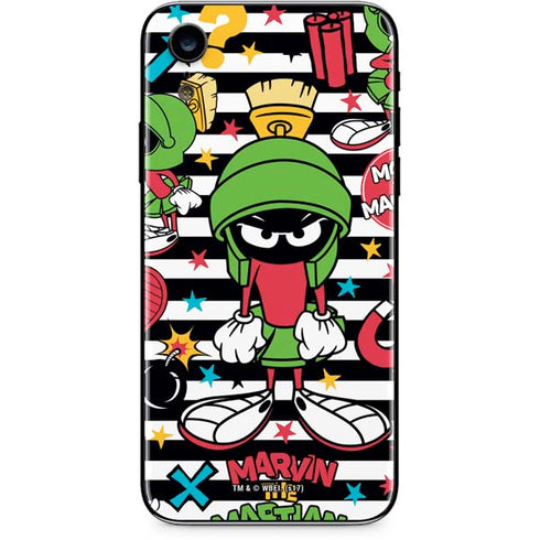 Looney Tunes Marvin the Martian Striped Patches iPhone XR Skin