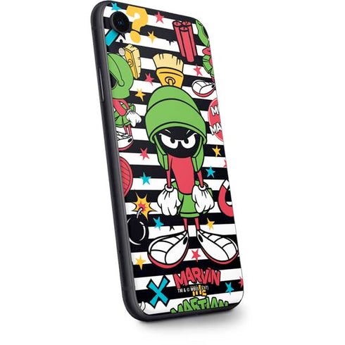 Looney Tunes Marvin the Martian Striped Patches iPhone XR Skin