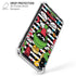 Looney Tunes Marvin the Martian Striped Patches iPhone XS Max Clear Case