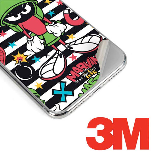 Looney Tunes Marvin the Martian Striped Patches iPhone XS Max Skin