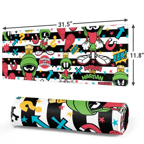 Looney Tunes Marvin the Martian Striped Patches Gaming Mouse Pad