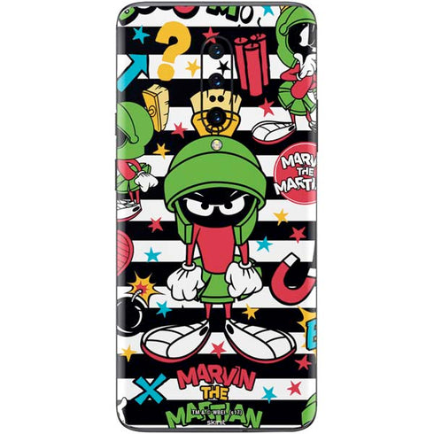 Looney Tunes Marvin the Martian Striped Patches OnePlus 7 Pro Skin