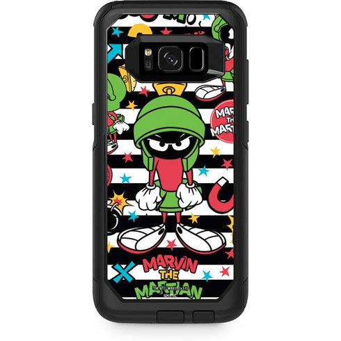 Looney Tunes Marvin the Martian Striped Patches Otterbox Commuter Galaxy Skin