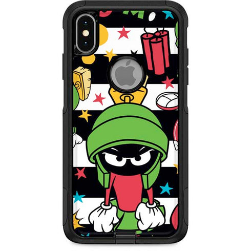 Looney Tunes Marvin the Martian Striped Patches Otterbox Commuter iPhone Skin
