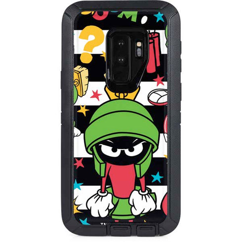 Looney Tunes Marvin the Martian Striped Patches Otterbox Defender Galaxy Skin