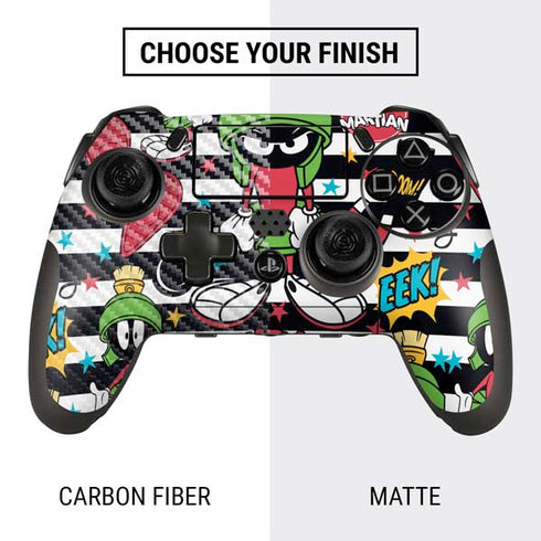 Looney Tunes Marvin the Martian Striped Patches PlayStation Scuf Vantage 2 Controller Skin