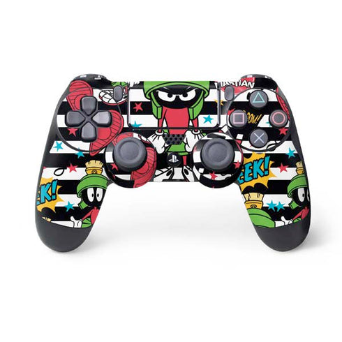 Looney Tunes Marvin the Martian Striped Patches PS4 Controller Skin