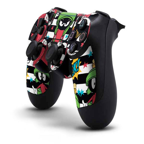 Looney Tunes Marvin the Martian Striped Patches PS4 Pro/Slim Controller Skin