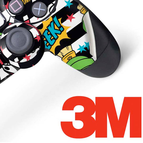 Looney Tunes Marvin the Martian Striped Patches PS4 Pro/Slim Controller Skin
