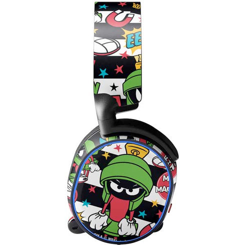 Looney Tunes Marvin the Martian Striped Patches SteelSeries Arctis 3 Skin