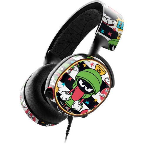 Looney Tunes Marvin the Martian Striped Patches SteelSeries Arctis 5 Skin
