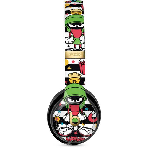 Looney Tunes Marvin the Martian Striped Patches Studio Wireless 3 Skin