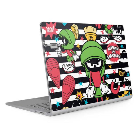 Looney Tunes Marvin the Martian Striped Patches Surface Book 2 15in Skin