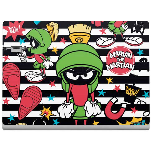 Looney Tunes Marvin the Martian Striped Patches Surface Book 2 15in Skin