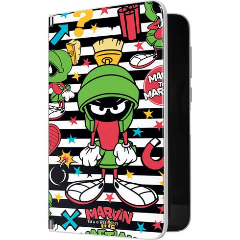 Looney Tunes Marvin the Martian Striped Patches Surface Duo Skin