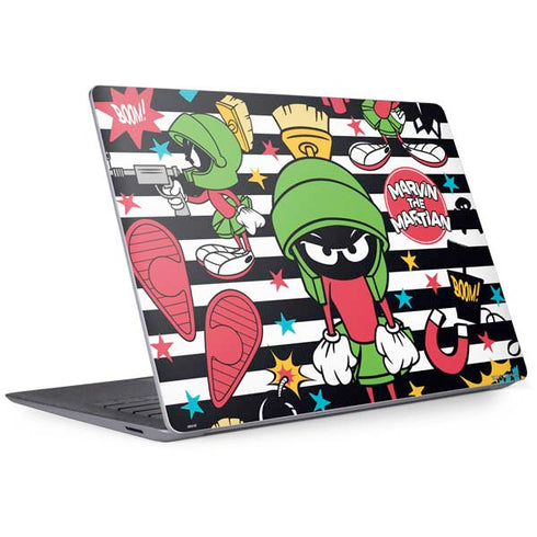 Looney Tunes Marvin the Martian Striped Patches Surface Laptop 3 13.5in Skin