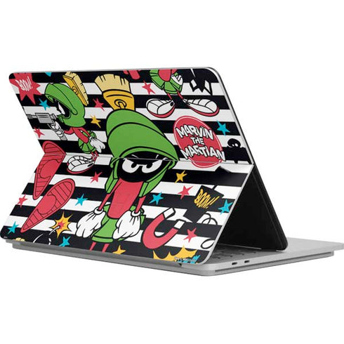 Looney Tunes Marvin the Martian Striped Patches Surface Laptop Studio Skin