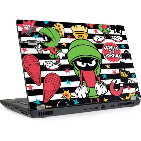 Looney Tunes Marvin the Martian Striped Patches Lenovo ThinkPad Skin