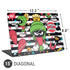 Looney Tunes Marvin the Martian Striped Patches Universal Laptop 15in (12.2 x 8.8in) Skin
