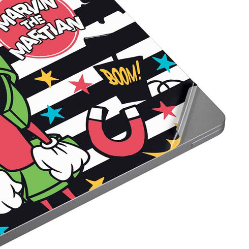 Looney Tunes Marvin the Martian Striped Patches Universal Laptop 18in (14.6 x 10.6in) Skin