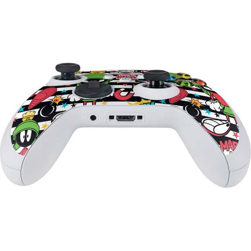 Looney Tunes Marvin the Martian Striped Patches Xbox Series S Controller Skin