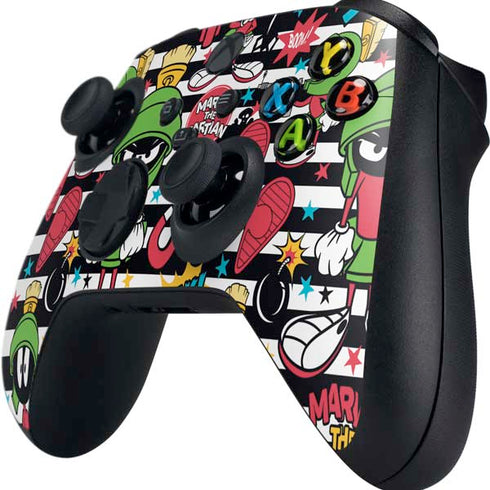 Looney Tunes Marvin the Martian Striped Patches Xbox Series X Controller Skin