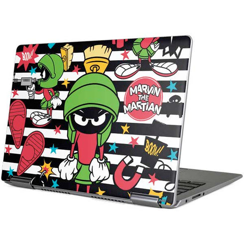 Looney Tunes Marvin the Martian Striped Patches Yoga 710 14in Skin