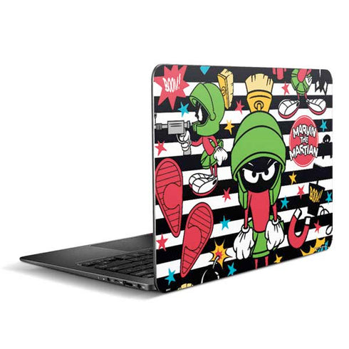 Looney Tunes Marvin the Martian Striped Patches Zenbook UX305FA 13.3in Skin