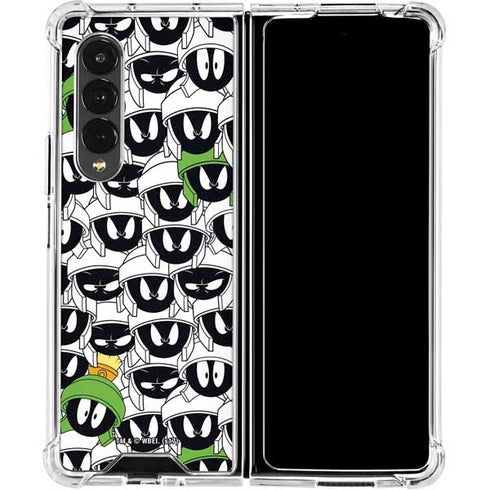 Looney Tunes Marvin the Martian Super Sized Galaxy Z Fold4 5G Clear Case