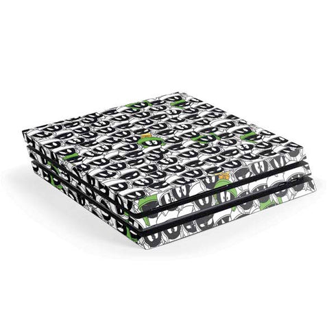 Looney Tunes Marvin the Martian Super Sized PS4 Pro Console Skin