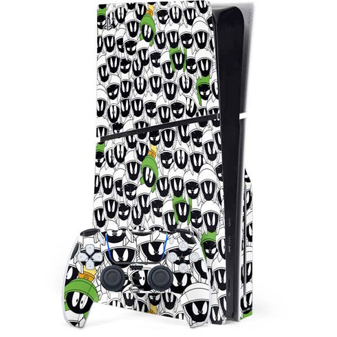 Looney Tunes Marvin the Martian Super Sized PS5 Slim Disk Bundle Skin
