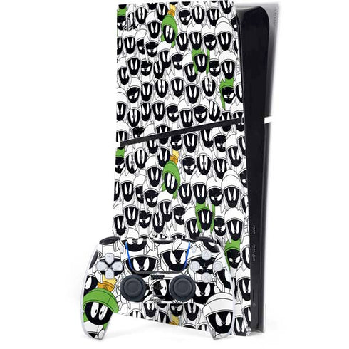 Looney Tunes Marvin the Martian Super Sized PS5 Slim Digital Edition Bundle Skin
