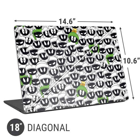 Looney Tunes Marvin the Martian Super Sized Universal Laptop 18in (14.6 x 10.6in) Skin