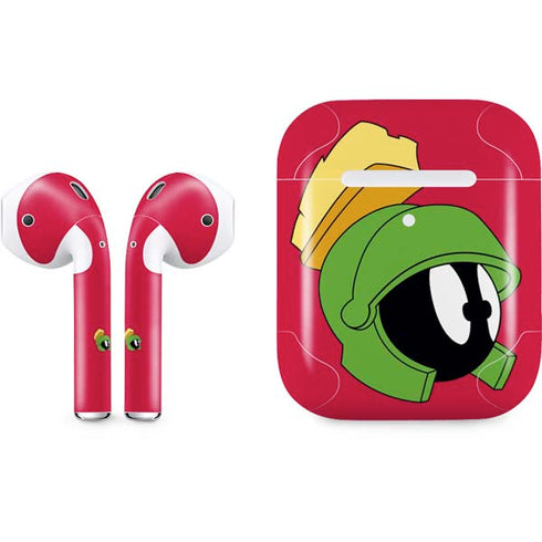 Looney Tunes Marvin The Martian Zoomed In Apple AirPods 2 Skin