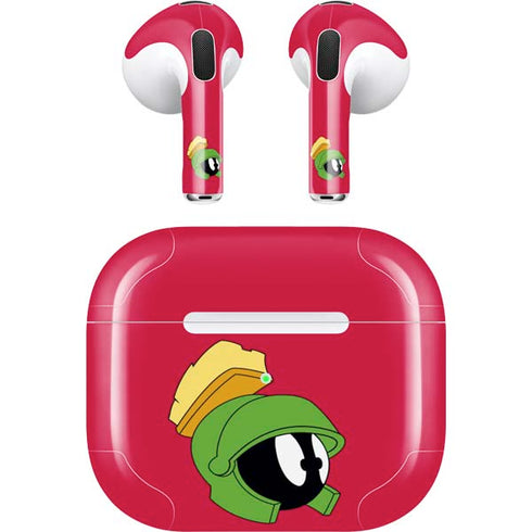 Looney Tunes Marvin The Martian Zoomed In Apple AirPods (3rd Gen 2021) Skin