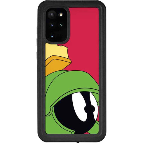 Looney Tunes Marvin The Martian Zoomed In Galaxy S20 Plus Waterproof Case