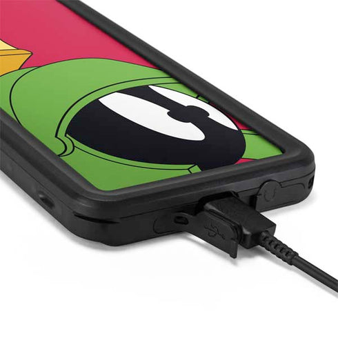 Looney Tunes Marvin The Martian Zoomed In Galaxy S20 Plus Waterproof Case