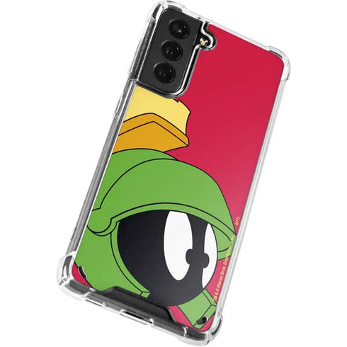 Looney Tunes Marvin The Martian Zoomed In Galaxy S21 5G Clear Case