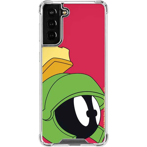 Looney Tunes Marvin The Martian Zoomed In Galaxy S21 FE Clear Case