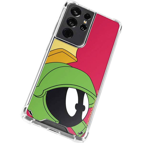 Looney Tunes Marvin The Martian Zoomed In Galaxy S21 Ultra 5G Clear Case