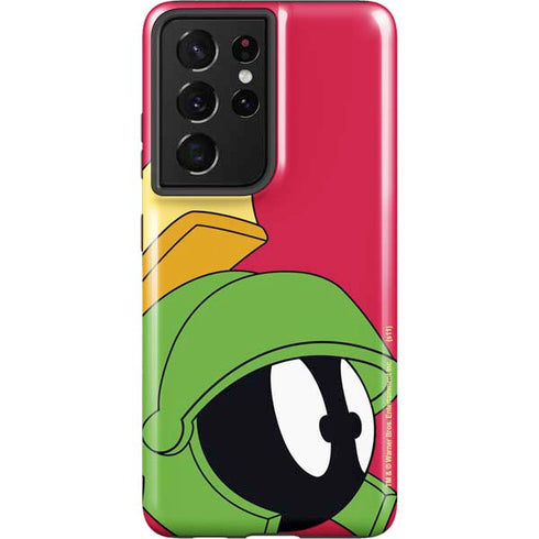 Looney Tunes Marvin The Martian Zoomed In Galaxy S21 Ultra 5G Pro Case