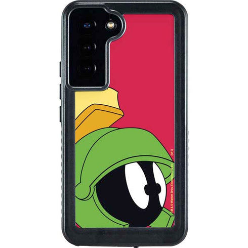 Looney Tunes Marvin The Martian Zoomed In Galaxy S23 Plus Waterproof Case