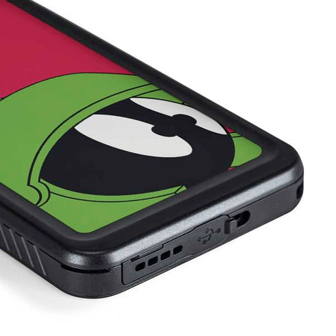 Looney Tunes Marvin The Martian Zoomed In Galaxy S23 Plus Waterproof Case