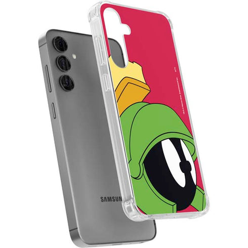 Looney Tunes Marvin The Martian Zoomed In Galaxy S24 Plus Clear Case