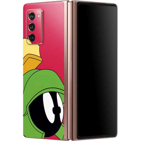 Looney Tunes Marvin The Martian Zoomed In Galaxy Z Fold2 5G Skin