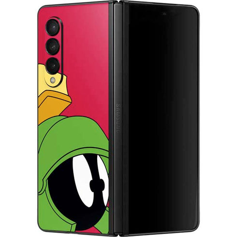 Looney Tunes Marvin The Martian Zoomed In Galaxy Z Fold3 5G Skin
