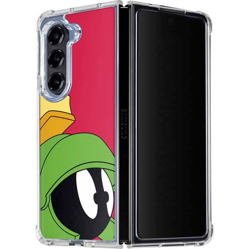 Looney Tunes Marvin The Martian Zoomed In Galaxy Z Fold5 5G Clear Case