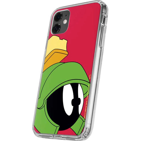 Looney Tunes Marvin The Martian Zoomed In iPhone 11 Clear Case