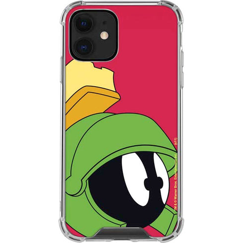 Looney Tunes Marvin The Martian Zoomed In iPhone 12 Clear Case