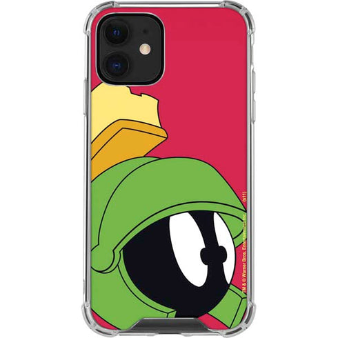 Looney Tunes Marvin The Martian Zoomed In iPhone 12 Mini Clear Case